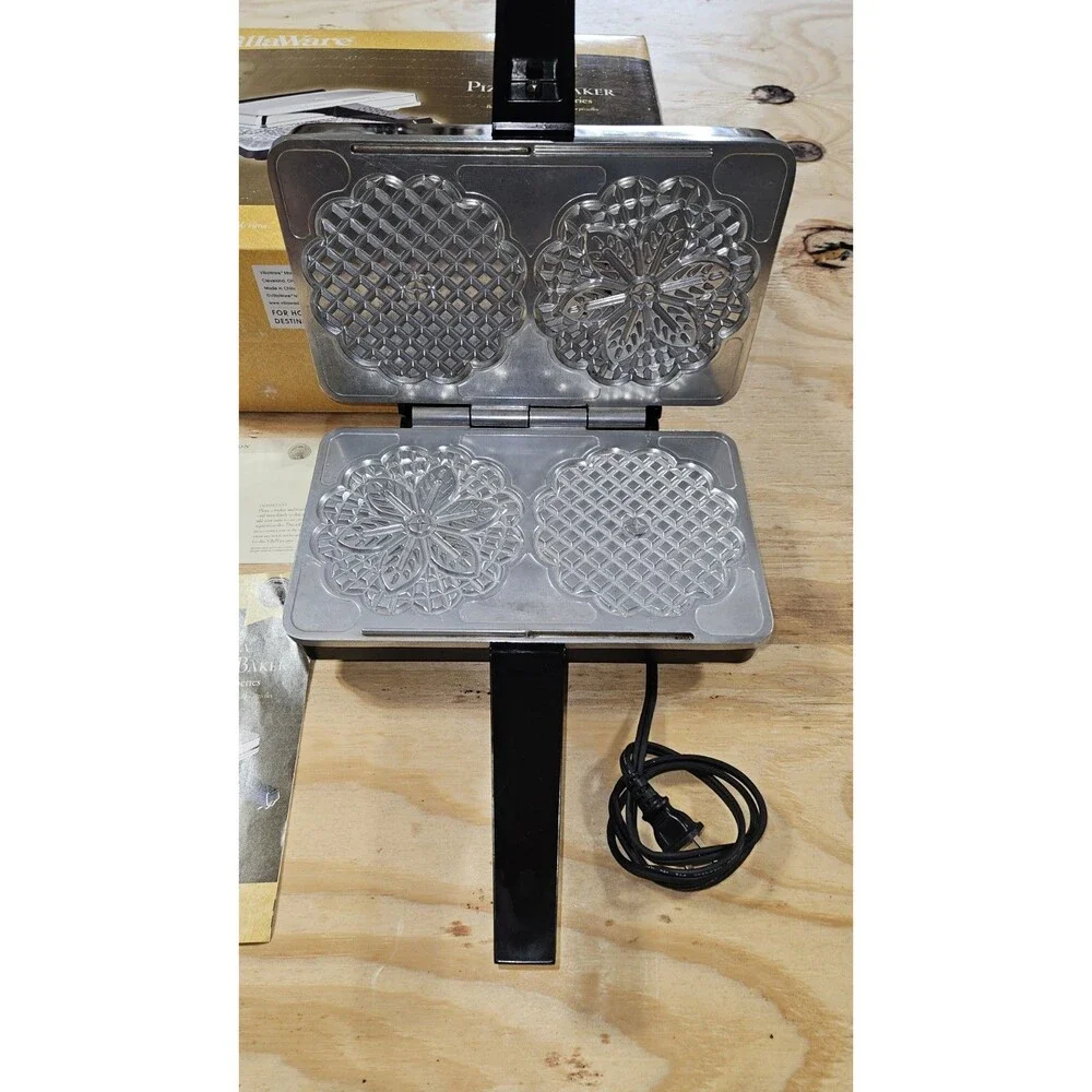 VillaWare 5000-NS Prima Pizzelle Baker Professional Series Model bake cook